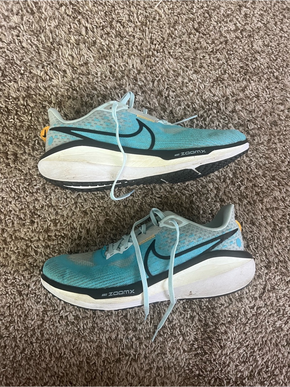 Nike Teal and Black ZoomX Running Shoes